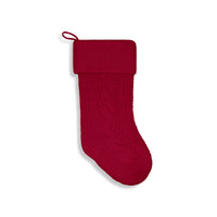 Chunky Cable Knit Christmas Stocking